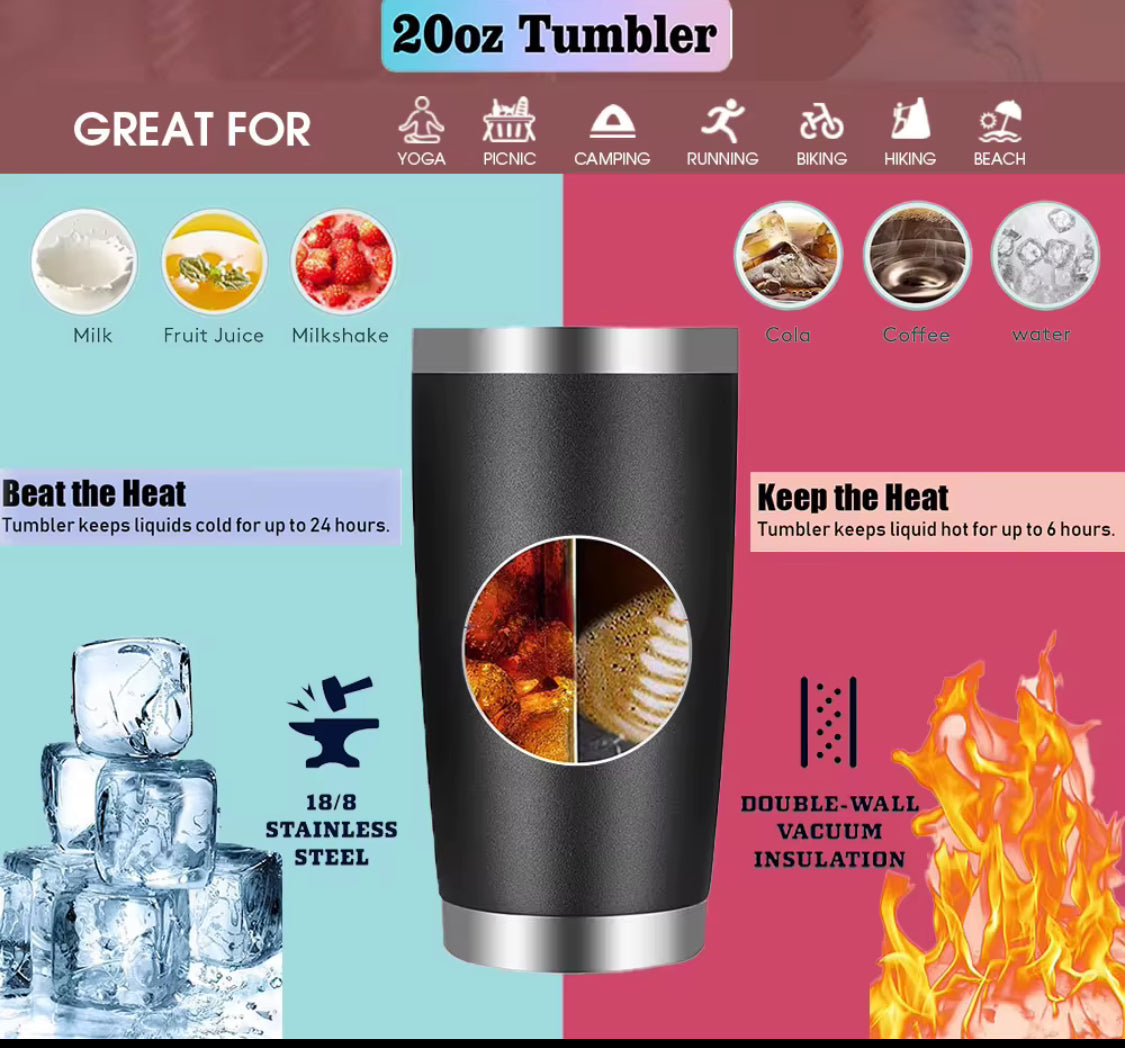 Hot Selling Travel Mug 20oz Double Wall Stainless Steel